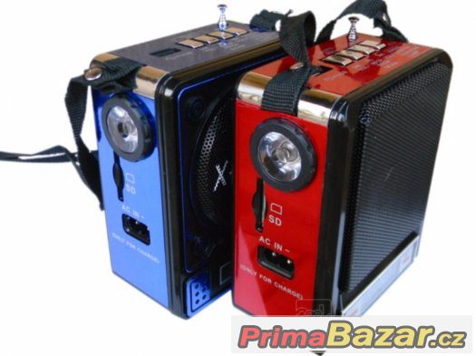 = Moderní radio s MP3 a svítilnou = – fotografie 2