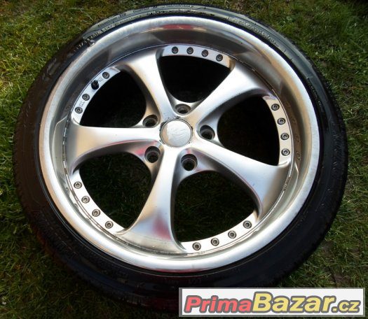 BMW - hliníková letní kola 18" typ RS - pneu 70% – fotografie 4