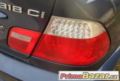 BMW e46 coupe / cabrio - Zadní světla s bílým blinkrem + LED