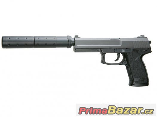 AIRSOFT manual PISTOLE HK.MK23 SOCOM+TLUMIČ-NOVÁ – fotografie 3