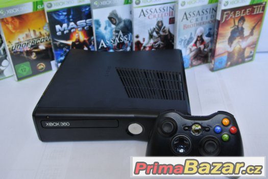XBOX 360 250 GB+ 10 DEMO HER, OVLADAČ, ZÁRUKA, 3489,- – fotografie 1
