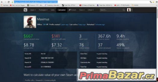 Steam účet 66 her – fotografie 1
