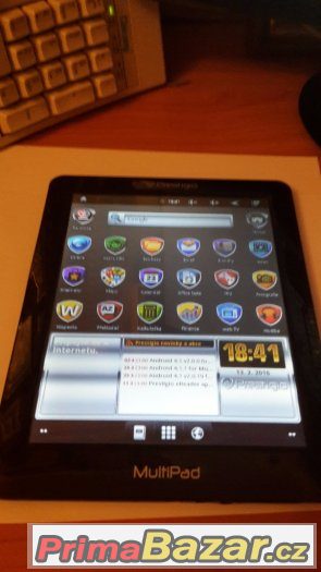 Pěkné Prestigio MultiPad PMP3384B, plně funkční, se zdrojem – fotografie 1