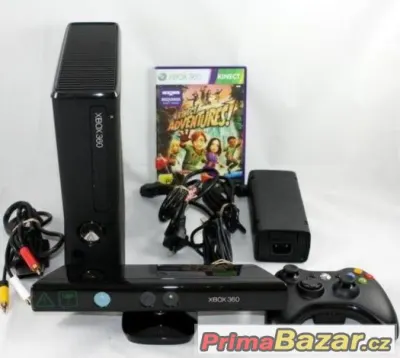 XBOX 360 + SENZOR KINECT + HRA , ZÁRUKA 4789,-