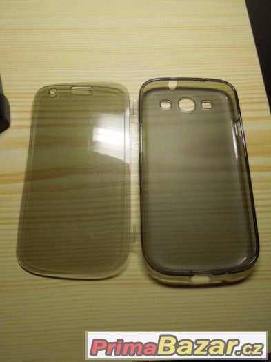 Šedé silikonové flipové pouzdro na Samsung Galaxy S3 (i Neo) – fotografie 2