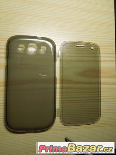 Šedé silikonové flipové pouzdro na Samsung Galaxy S3 (i Neo) – fotografie 4