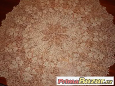 Dečka háčkovaná béžová, běhoun, šál dlouhý 150cm