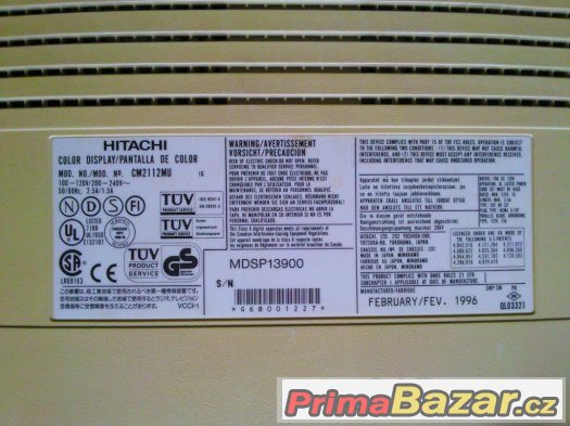 CRT monitor 21' Hitachi – fotografie 4