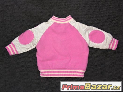č.214 - Bunda růžovobílá H&M vel.68-74 – fotografie 2