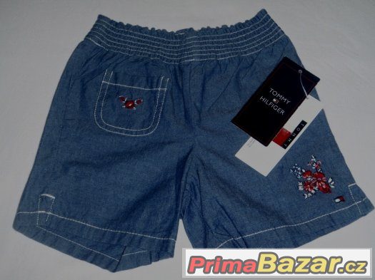 č.012 - NOVÉ dívčí šortky TOMMY HILFIGER - vel. 6-12 měsíců – fotografie 1