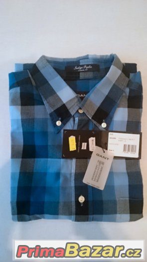 170 - košile GANT Indigo Poplin - vel. L - NOVÁ – fotografie 2