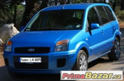 Náhradní díly: Ford Fusion 1.4 50kw, 2005 modrá- metalíza