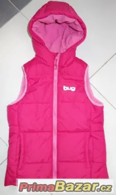 Růžová vesta Bugga Pidilidi, vel. 140
