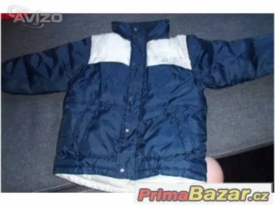 Dětská modrobílá zimní bunda