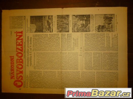 prodám staré noviny z roku 1946 – fotografie 1