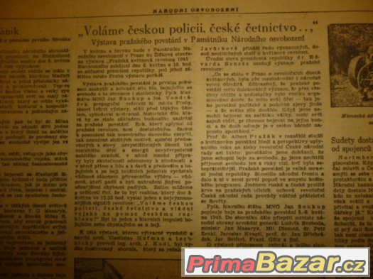 prodám staré noviny z roku 1946 – fotografie 5
