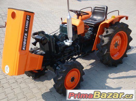 Japonský malotraktor KUBOTA L1500DT, 15 Hp, 4x4, nový lak – fotografie 5