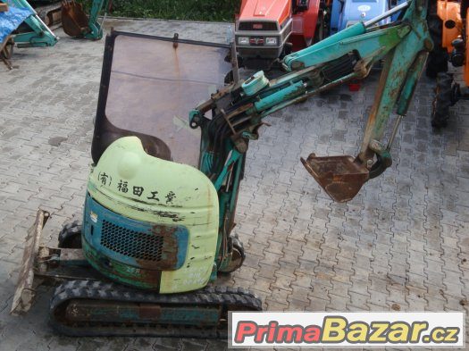 Pásové rypadlo, bagr Yanmar B1U s váhou 980 kg – fotografie 1