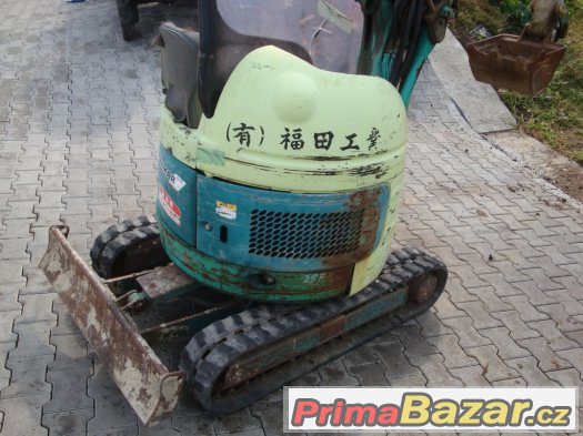 Pásové rypadlo, bagr Yanmar B1U s váhou 980 kg – fotografie 2
