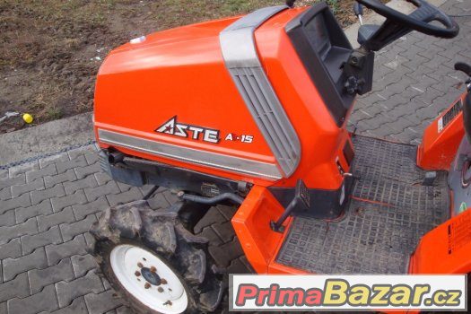 Malotraktor KUBOTA Aste A15, výkon 15 Hp, 4x4 tříválec – fotografie 2