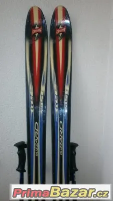 BLIZZARD  Carve lyže 180cm + vázání Tyrolia+hůlky Rosignol