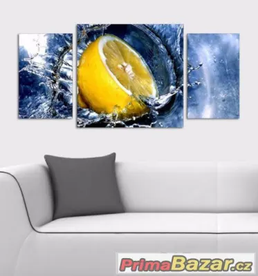Obraz do kuchyně - CITRON VE VÍRU - velikost 120x60 cm