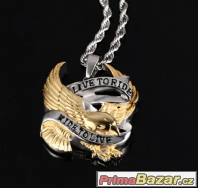 Krásný přívěšek s řetízkem /Biker/