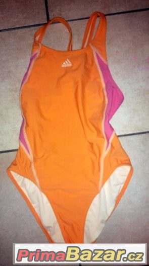 Dívčí značkové plavky Adidas. orig v. 140-146, používané – fotografie 1