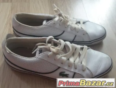 Značkové kožené tenisky Lacoste org. v 39,5