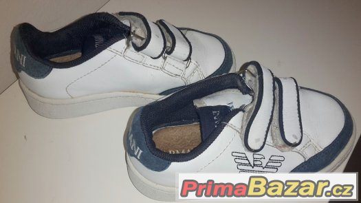 Značkové botasky Armani.orig  23-24+bunda, svetr 110 – fotografie 1