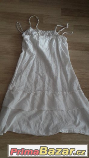 Bílé bavlněné šaty Terannova v.S – fotografie 3