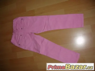 Růžové džíny, slim rifle pro cácorku, vel. 122, TAKKO