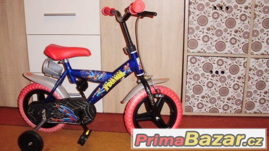 dětské kolo 12 " Spiderman jako nove, super stav – fotografie 1