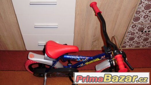 dětské kolo 12 " Spiderman jako nove, super stav – fotografie 3
