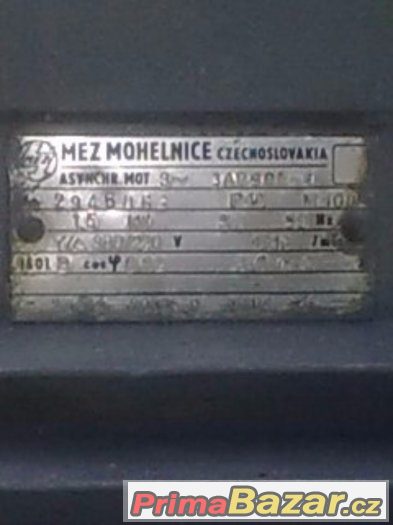 elektromotor patkový 380v/1,1kw,1410ot/min. 2ks – fotografie 3