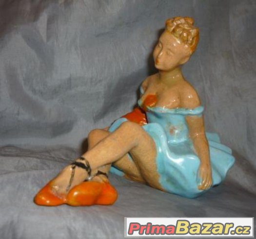 Soška ATR - DECO BALETKA / výška 15 cm - délka 22 cm – fotografie 1