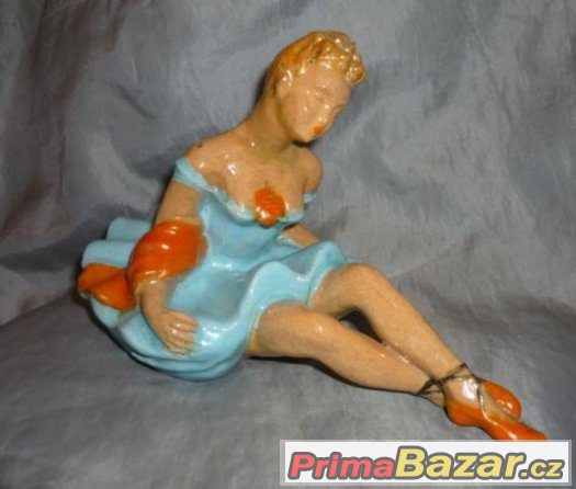 Soška ATR - DECO BALETKA / výška 15 cm - délka 22 cm – fotografie 3