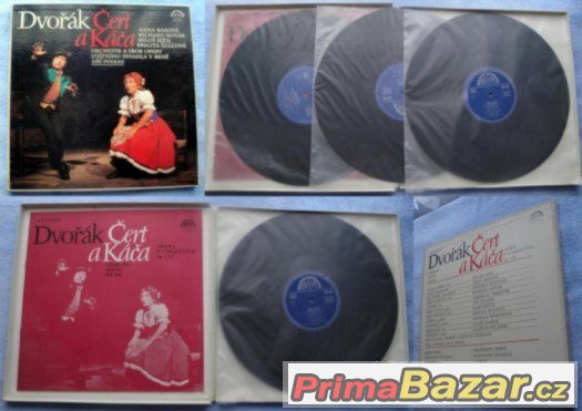 vinyl - LP gramodesky A.Dvořák - ČERT a KÁČA set & RUSALKA – fotografie 4