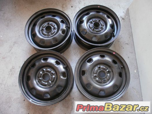 Prodám 4 x ocelový disk 5 j x 14 Hyundai,ET46- střed-středový-otvor-54mm – fotografie 3