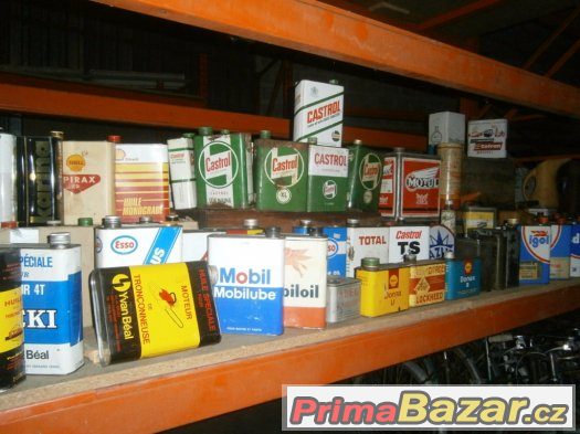 Sbírka plechovek od oleje, Castrol, Mobiloil, BP, Shell atd. – fotografie 4