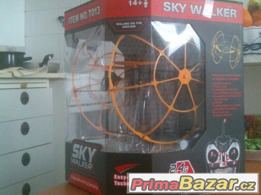 RC DRON SKY WALKER, ORANŽOVÁ kvadrokoptéra – fotografie 2