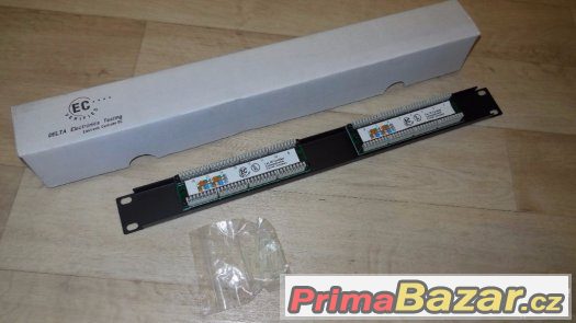 CAT 5e patch panely 16port do racku, nové, 1-3ks, nabídněte – fotografie 2