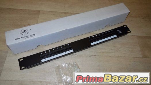 CAT 5e patch panely 16port do racku, nové, 1-3ks, nabídněte – fotografie 3