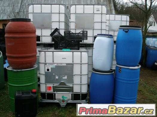 nádrž na paletě na pitnou vodu ibc kontejner 600 800l potrav – fotografie 1
