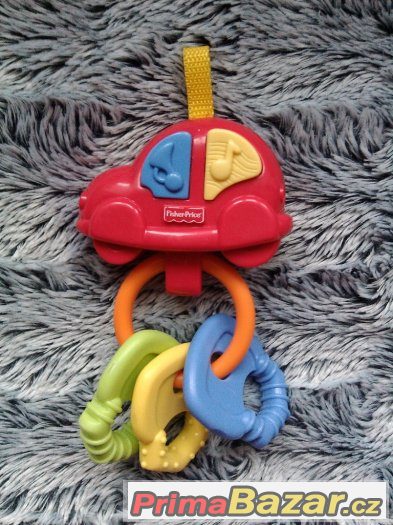 Fisher Price kolotoč nad postýlku+přidám autíčko s klíči – fotografie 4