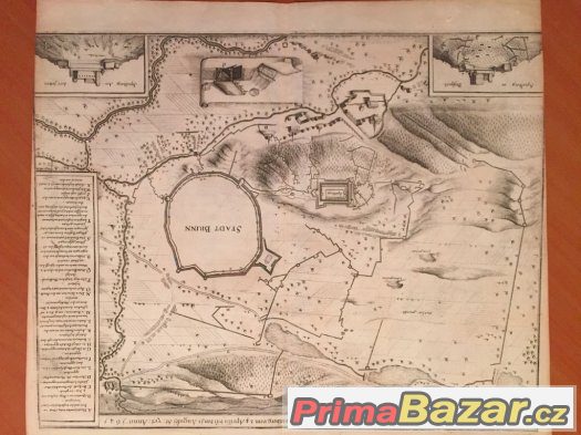 Obléhání Brna švédskými vojsky 1645, rytina Merian r. 1650 – fotografie 1