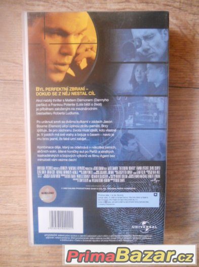 Agent bez minulosti, Matt Damon, VHS + velký plakát – fotografie 2