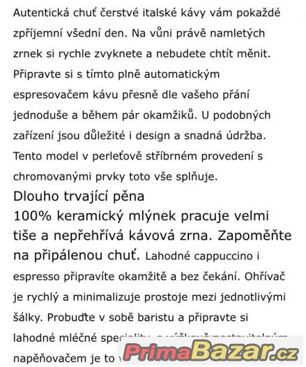 Novy kavovar Saeco – fotografie 4