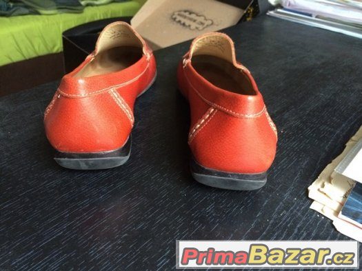 Dámské mokasíny - Oranžové barvy. Málo nošené. Značka Clarks – fotografie 3