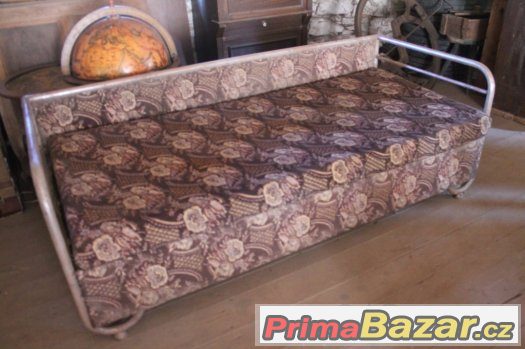 Starý chromovaný trubkový gauč – fotografie 1